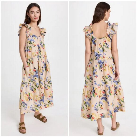 💕THE GREAT.💕 The Dove Dress ~ Bright Grove Floral Print Size 1 = Small - Picture 7 of 16